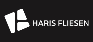 Das Bild zeigt das Logo der Firma Haris Fliesen in Schwaz.