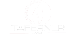 Das Bild zeigt das Logo in weiß von der Firma Taferner GmbH